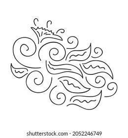 Nature decorative element. Vector illustration