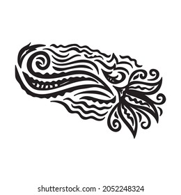 Elementos decorativos de la naturaleza. Ilustración del vector
