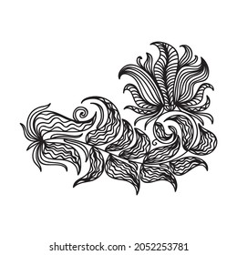 Nature decorative element. Vector illustration