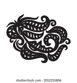 Elementos decorativos de la naturaleza. Ilustración del vector