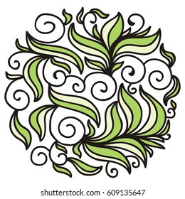 Nature decorative element. Vector illustration.