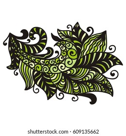 Naturdekoratives Element. Vektorillustration.