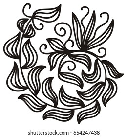 Nature decorative element. Vector illustration.