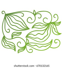 Nature decorative element. Vector illustration.