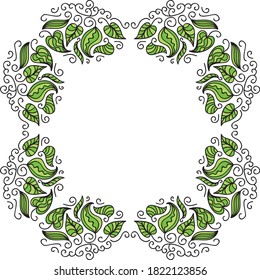 Nature decorative frame. Vector illustration