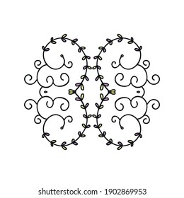 Nature decorative frame. Vector illustration