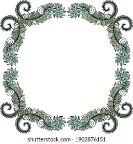 Nature decorative frame. Vector illustration