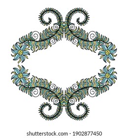 Nature decorative frame. Vector illustration