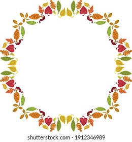 Nature decorative frame. Vector illustration