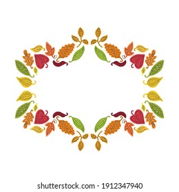 Nature decorative frame. Vector illustration