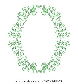 Marco decorativo de la naturaleza. Ilustración del vector