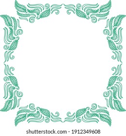 Nature decorative frame. Vector illustration