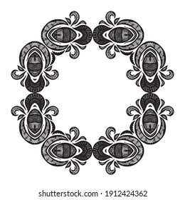 Marco decorativo de la naturaleza. Ilustración del vector