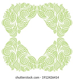 Nature decorative frame. Vector illustration