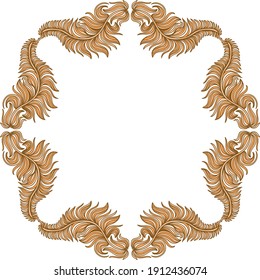 Marco decorativo de la naturaleza. Ilustración del vector