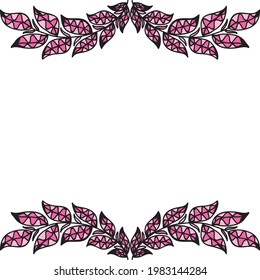 Nature decorative frame. Vector illustration