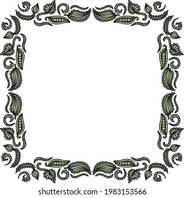 Nature decorative frame. Vector illustration