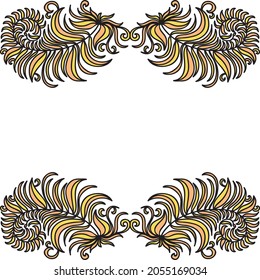 Nature decorative frame. Vector illustration