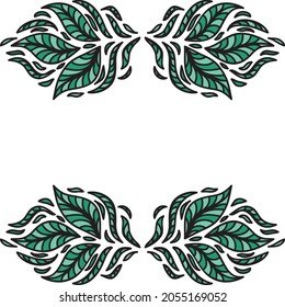 Nature decorative frame. Vector illustration