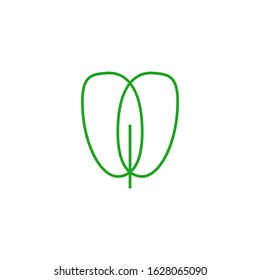 Nature dental logo template vector icon design