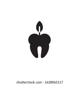 Nature dental logo template vector icon design