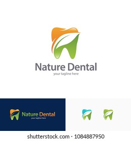 Nature Dental Logo Vector
