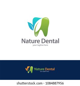 Nature Dental Logo Vector
