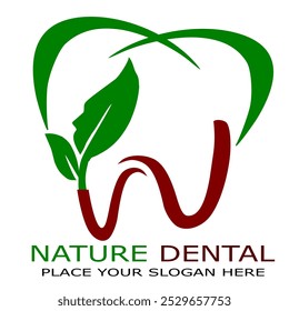 NATURE DENTAL VEKTOR PLACE YOUR SLOGAN HERE