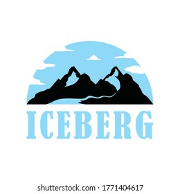 Nature Design Iceberg Logo Vector