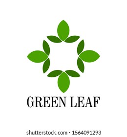 Nature Design Leaf Creative Concept Ecology Stock Vector