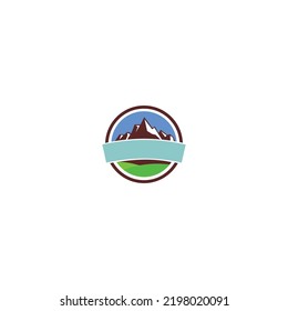 nature design logo in the form of a mountain