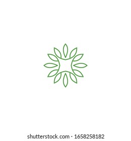 icono vectorial del logotipo de diseño natural