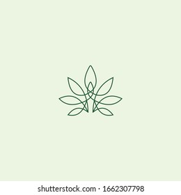 Vektorillustration des Naturdesign-Logos