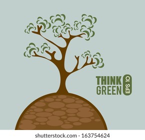 nature design over blue background vector illustration 