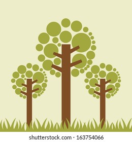 nature design over cream background vector illustration  