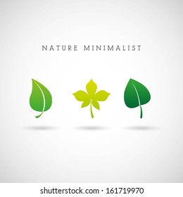 nature design over gray  background vector illustration 