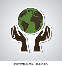 nature design over gray background vector illustration  