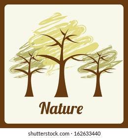 nature design over white  background vector illustration 
