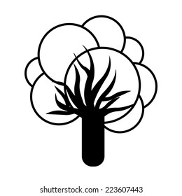 Nature design over white background, vector illustration