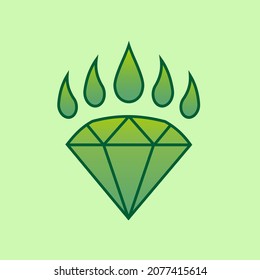 Vector del logotipo de Nature Diamond Wild Creative