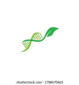 nature dna logo , genetic leaf logo