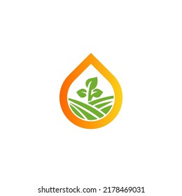 Nature drop, Nature Logo Template vector symbol