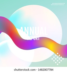 Nature dynamic shapes composition. Future Nature geometric patterns.