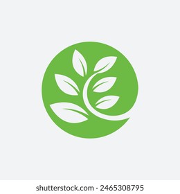 nature eco abstract logo vector