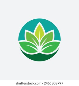 Vector de logotipo abstracto de nature eco