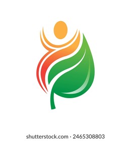 Nature Eco Abstract Logo Vektorgrafik