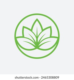 nature eco abstract logo vector