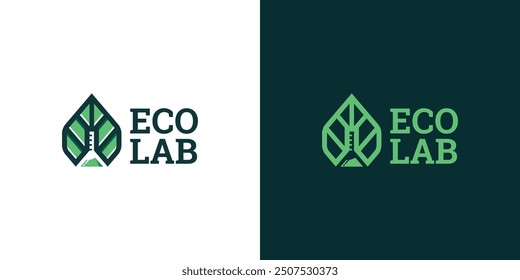 nature eco lab logo vector