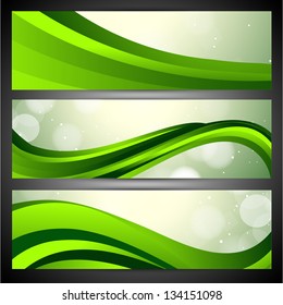 Nature and Eco website header or banner set.