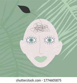 nature ecology abstraction face green